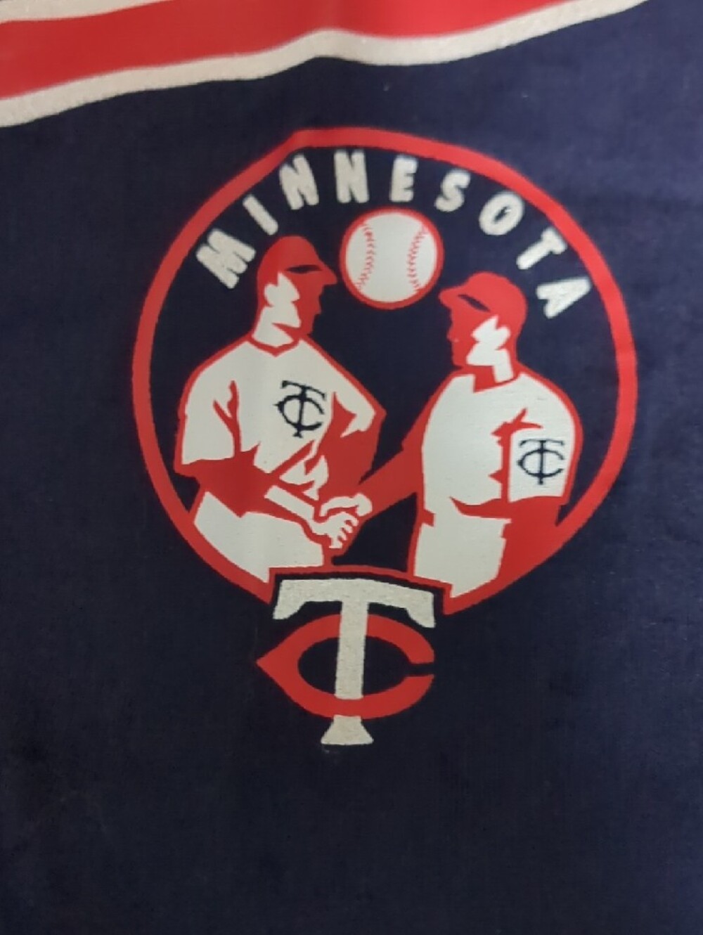 PINK Victoria's Secret baseball Navy Tee Red 'LOVE PINK' Graphic - Picture 3 of 8
